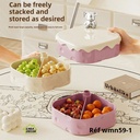 Porte Bijoux Et Fruits secs 3 étages 