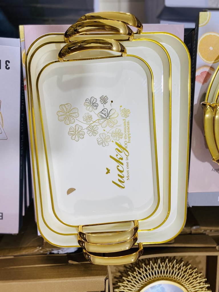 Plateaux plastique incassable 