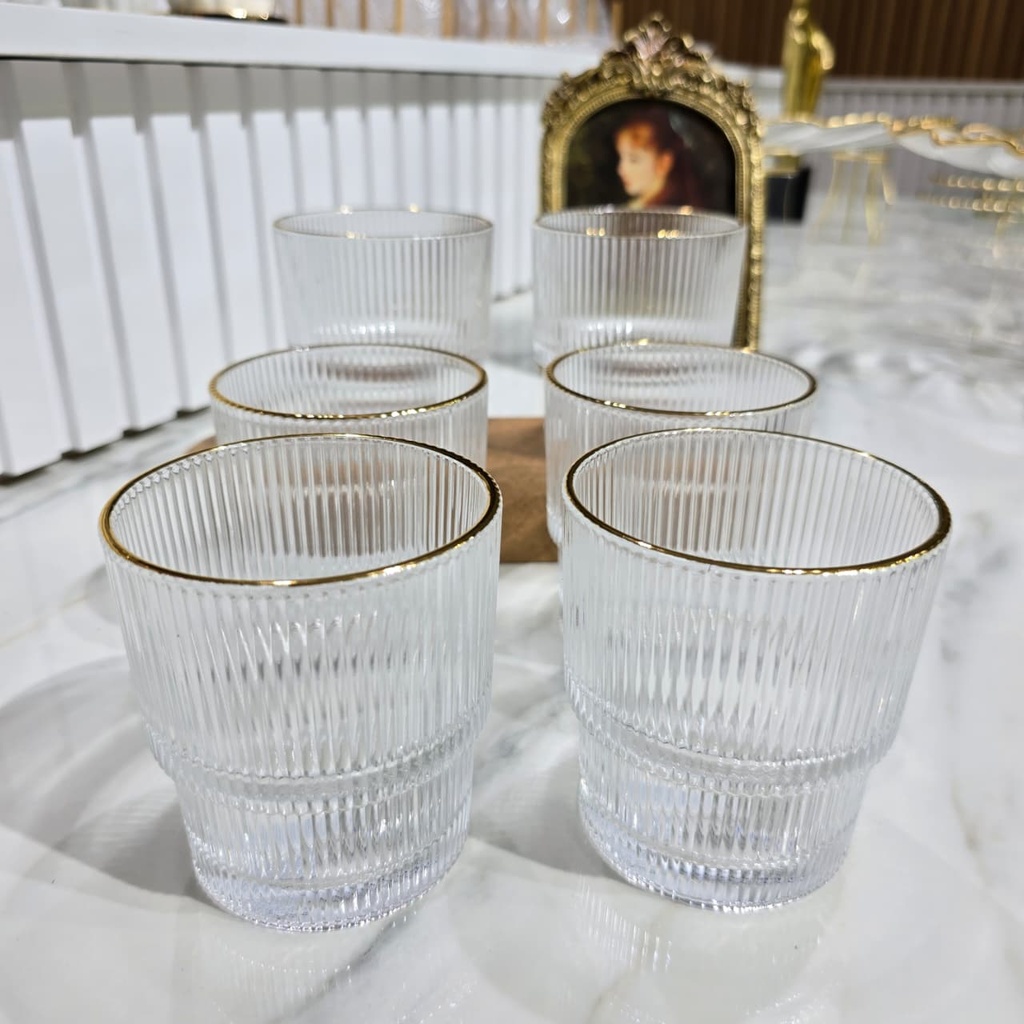 6 Verres pour jus cristal 