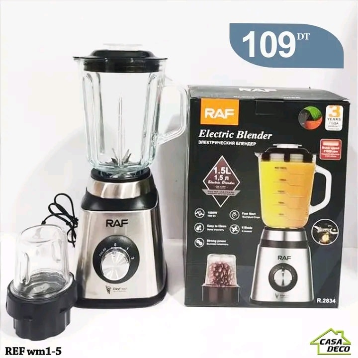 Blender 2 en 1 en verre 