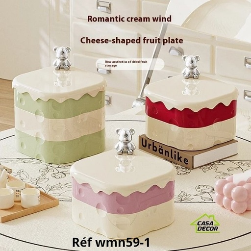 Porte Bijoux Et Fruits secs 3 étages 